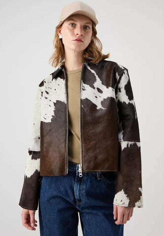 WOMEN'S COWHIDE JACKET 2 - ZHIM LEATHER CREATIONS