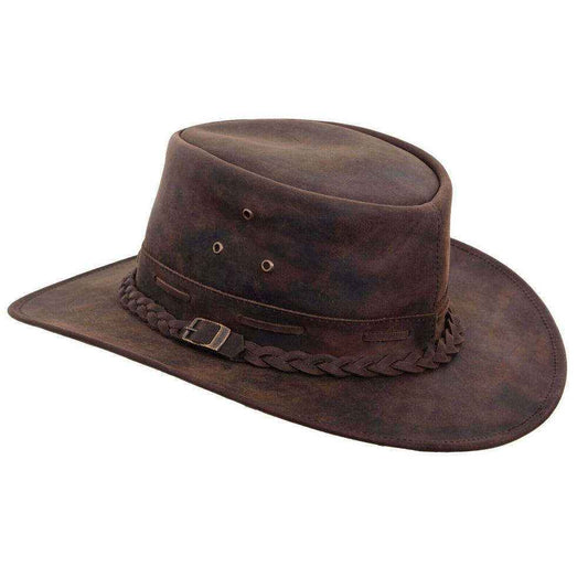Handcrafted Leather Outback Hat