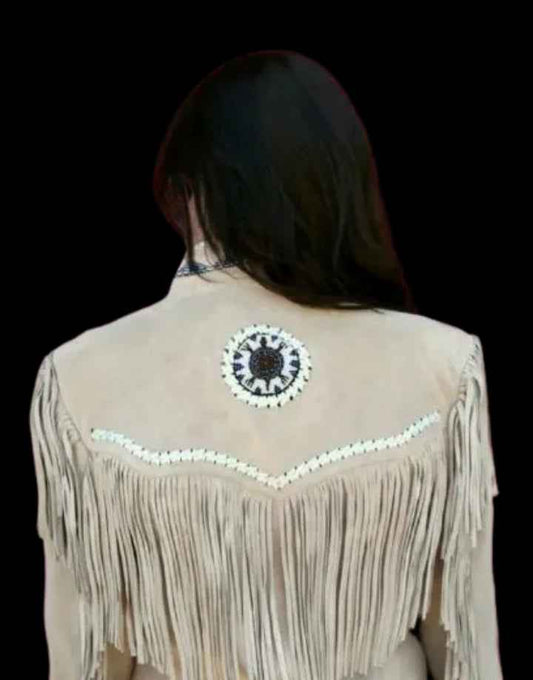 Women Fringe Real Leather Biker Jacket -ZLC-WWJ-2073