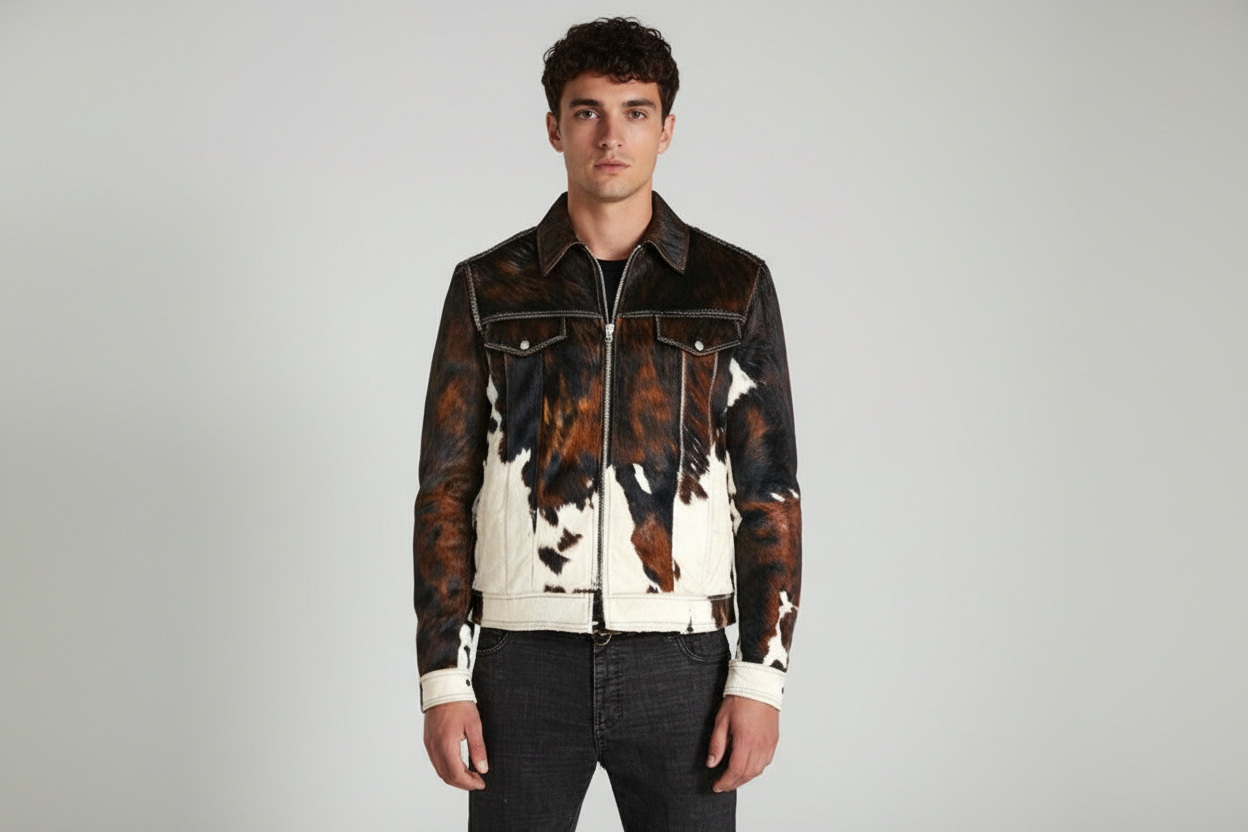 COWHIDE JACKET FOR MEN'S - ZHIM LEATHER CREATIONS