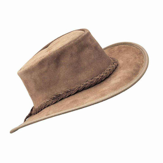 Handcrafted Suede Leather Outback Hat