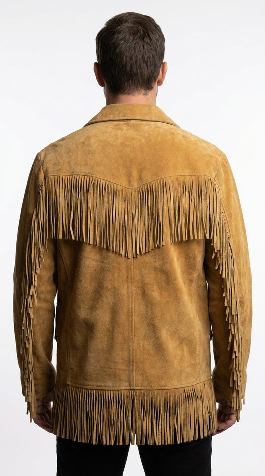 Men's Leather Buckskin Shirt Mountain Man