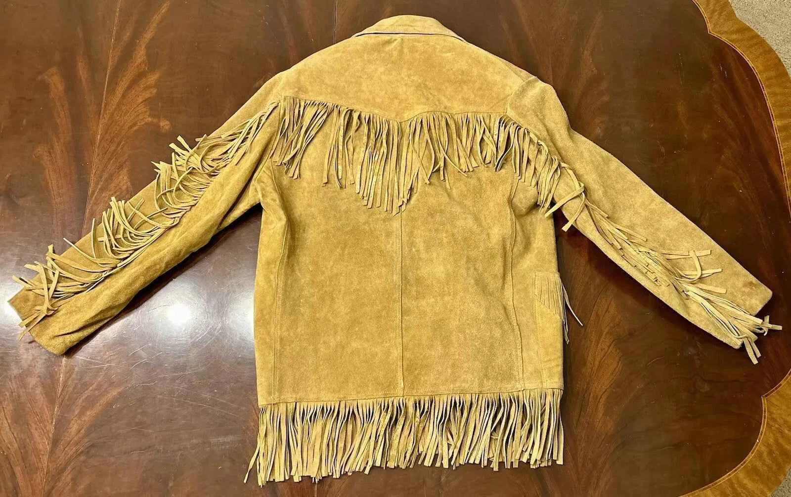 Men's Leather Buckskin Shirt Mountain Man-ZLC-WLS-2008