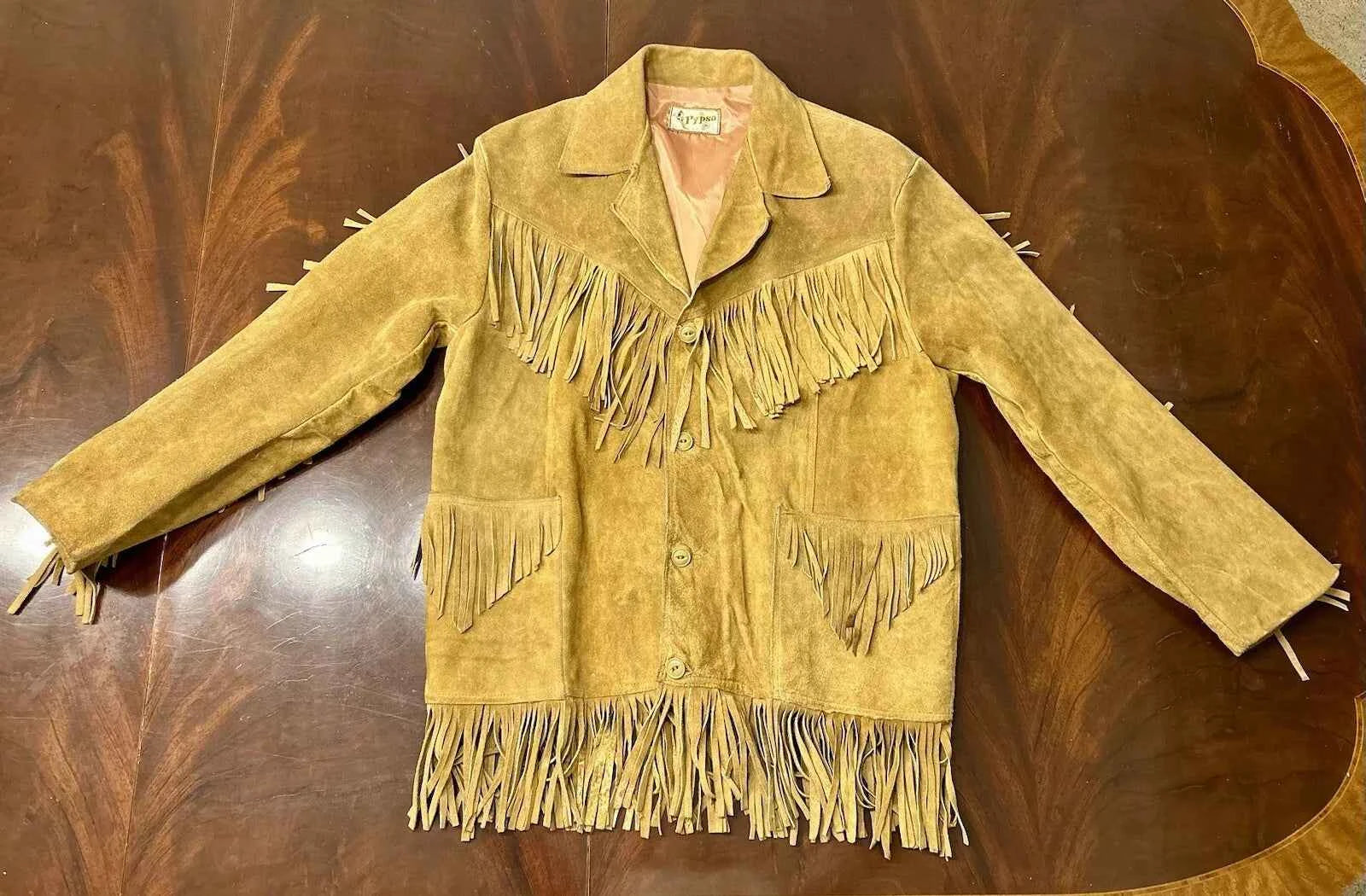 Men's Leather Buckskin Shirt Mountain Man-ZLC-WLS-2008