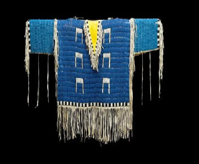 Authentic Handmade Beaded Vest: 100% Hand-Stitched Powwow Regalia ...