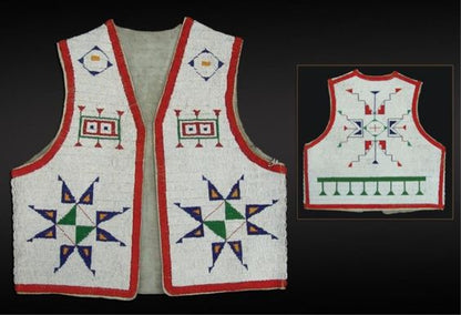 Handcrafted Beaded Vest for Powwow Enthusiasts 8