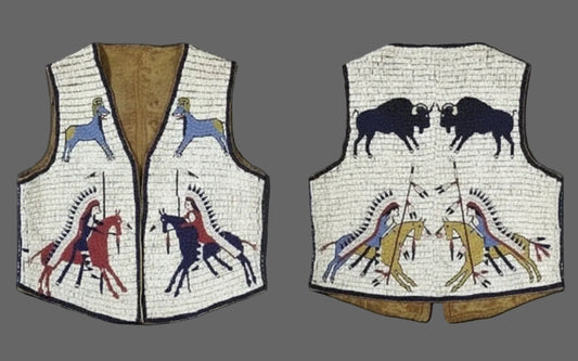 Handcrafted Beaded Vest for Powwow Enthusiasts 10