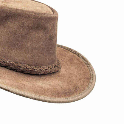 Handcrafted Suede Leather Outback Hat
