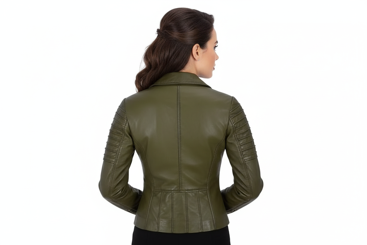 Women's Premium Leather Moto Jacket