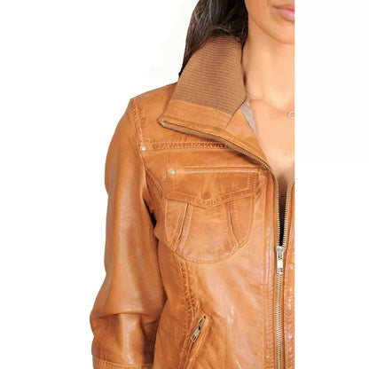 Women Fashion Real Leather Jacket -ZLC-WFJ-4056 Zhim Leather Creations