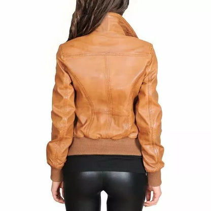 Women Fashion Real Leather Jacket -ZLC-WFJ-4056 Zhim Leather Creations