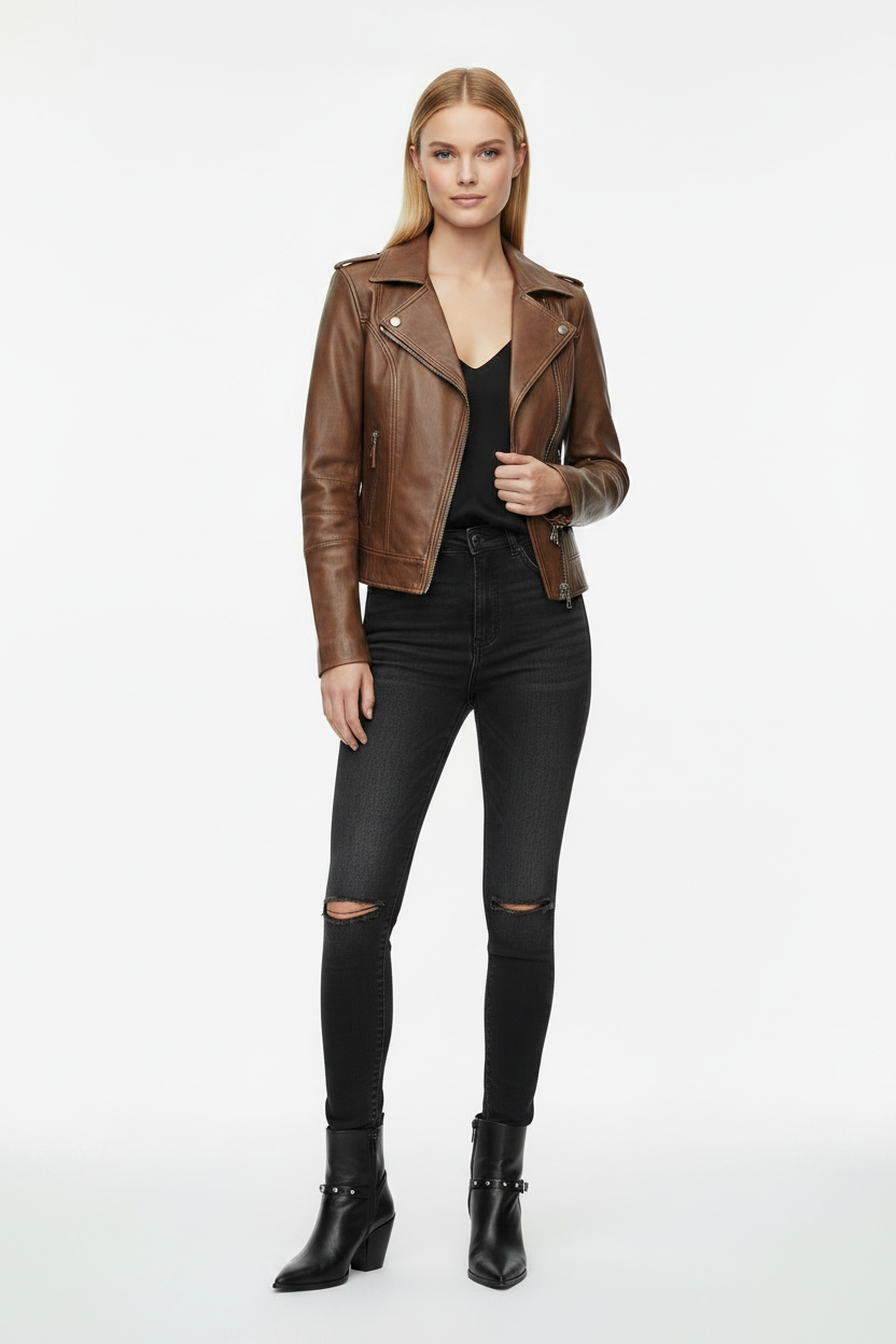 Women Fashion Real Leather Jacket -ZLC-WFJ-4059