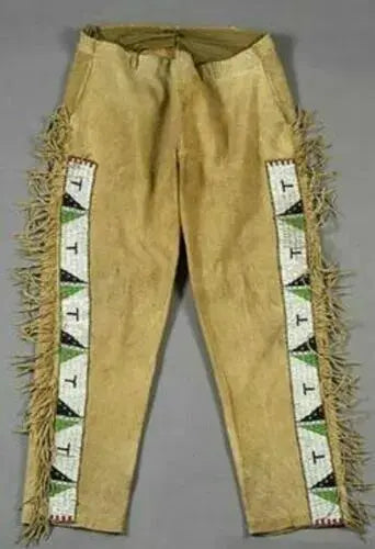 Native American Beaded Pants Zhim Leather Creations