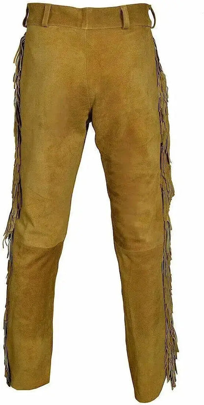 Native American Beaded Pants 3 Zhim Leather Creations