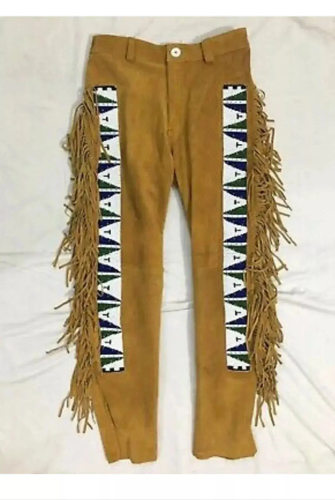 Native American Beaded Pants 3 Zhim Leather Creations