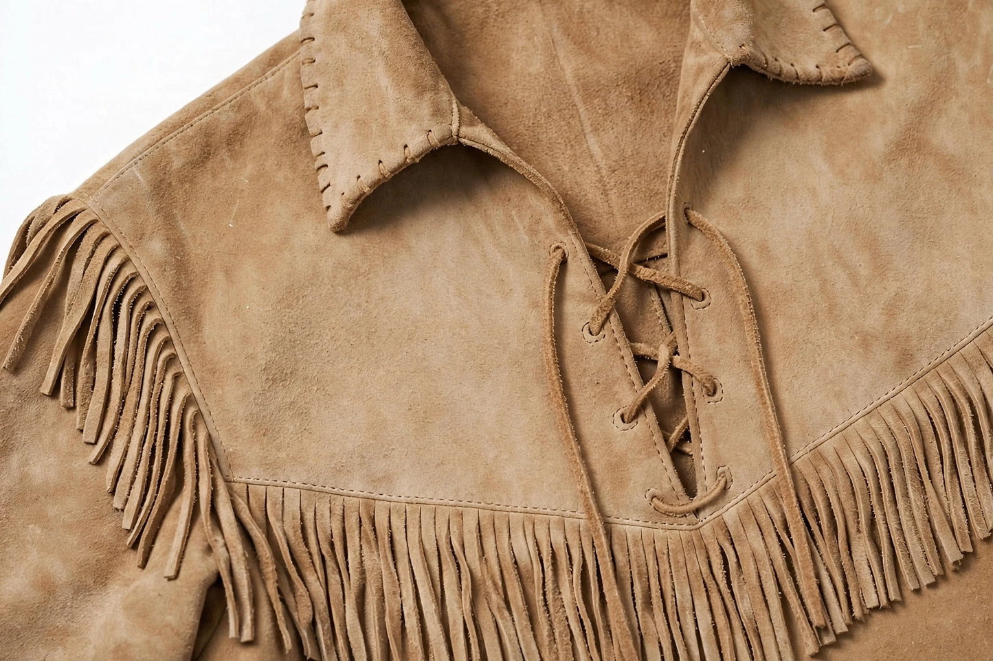 Shane 1953 Mens Buckskin Suit USA - Fringe Shirt & Pants Set