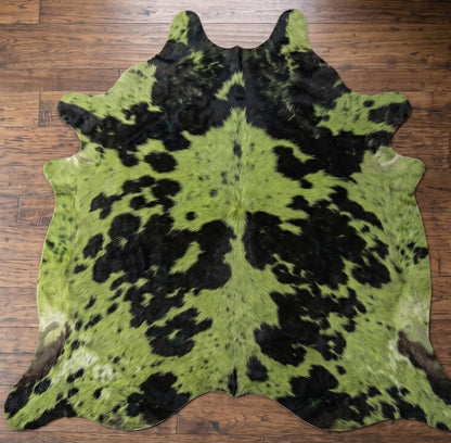 Buy Green Western Cowhide Rugs | Texas Olive & Lime Hides