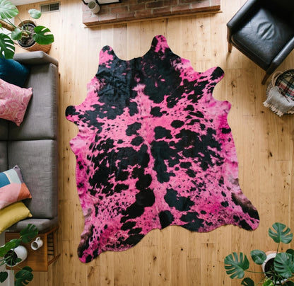 Buy Hot Pink Western Cowhide Rugs | Texas Cowboy Decor
