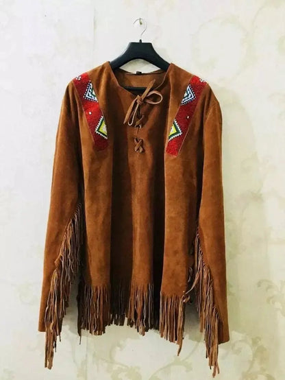 Handcrafted Heritage: Beaded War Shirts Zhim Leather Creations