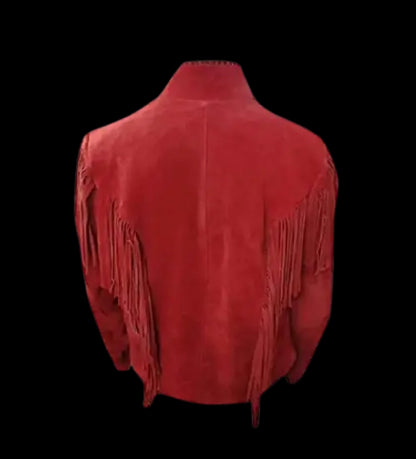 Women Native American Western Cowboy Leather Jacket Suede Fringe & Beaded -ZLC-WWJ-2081-1